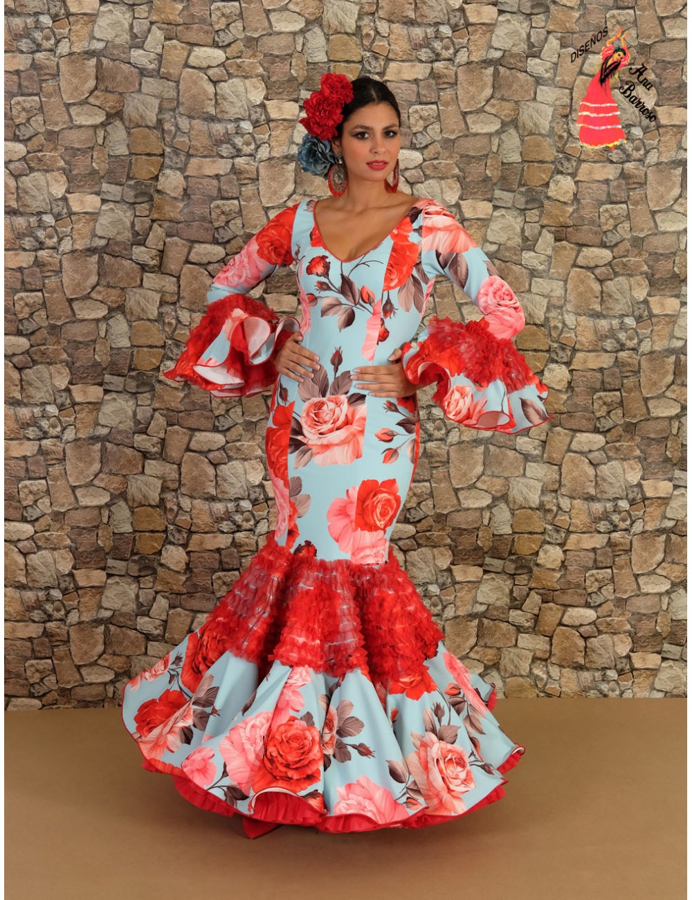 Templado desencadenar cobre Vestido Largo Flamenca