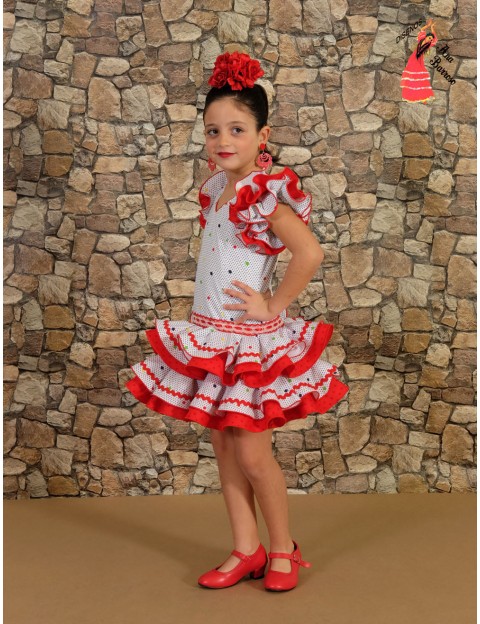Vestido Corto Niña Flamenca